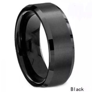 REDUCED Stainless Steel Black Ring Band Unisex 10
